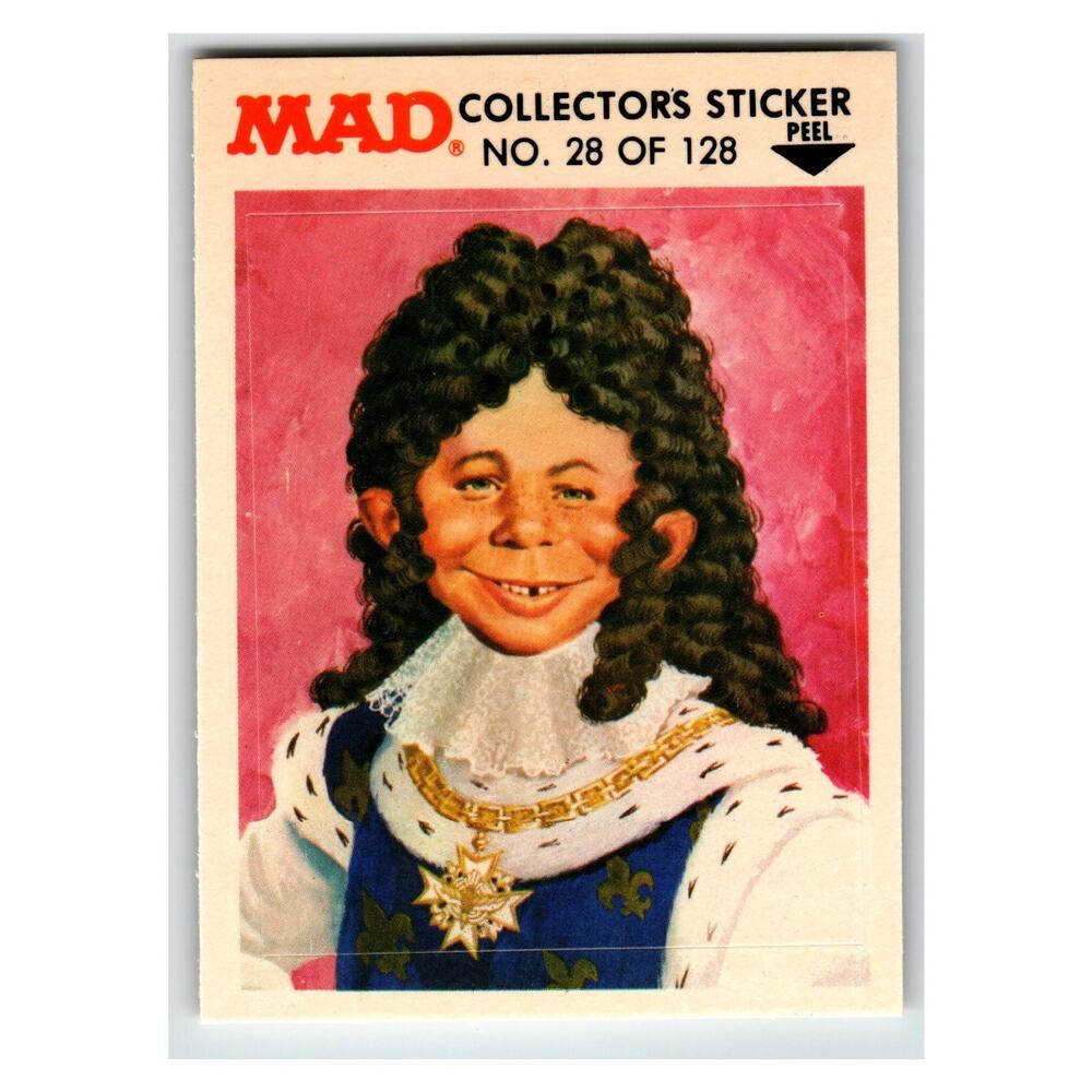 MAD Alfred E. Neuman 1983 Collector's Sticker Fleer 28/128